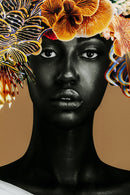 Kare - Framed Picture Flower Hair 120x120cm