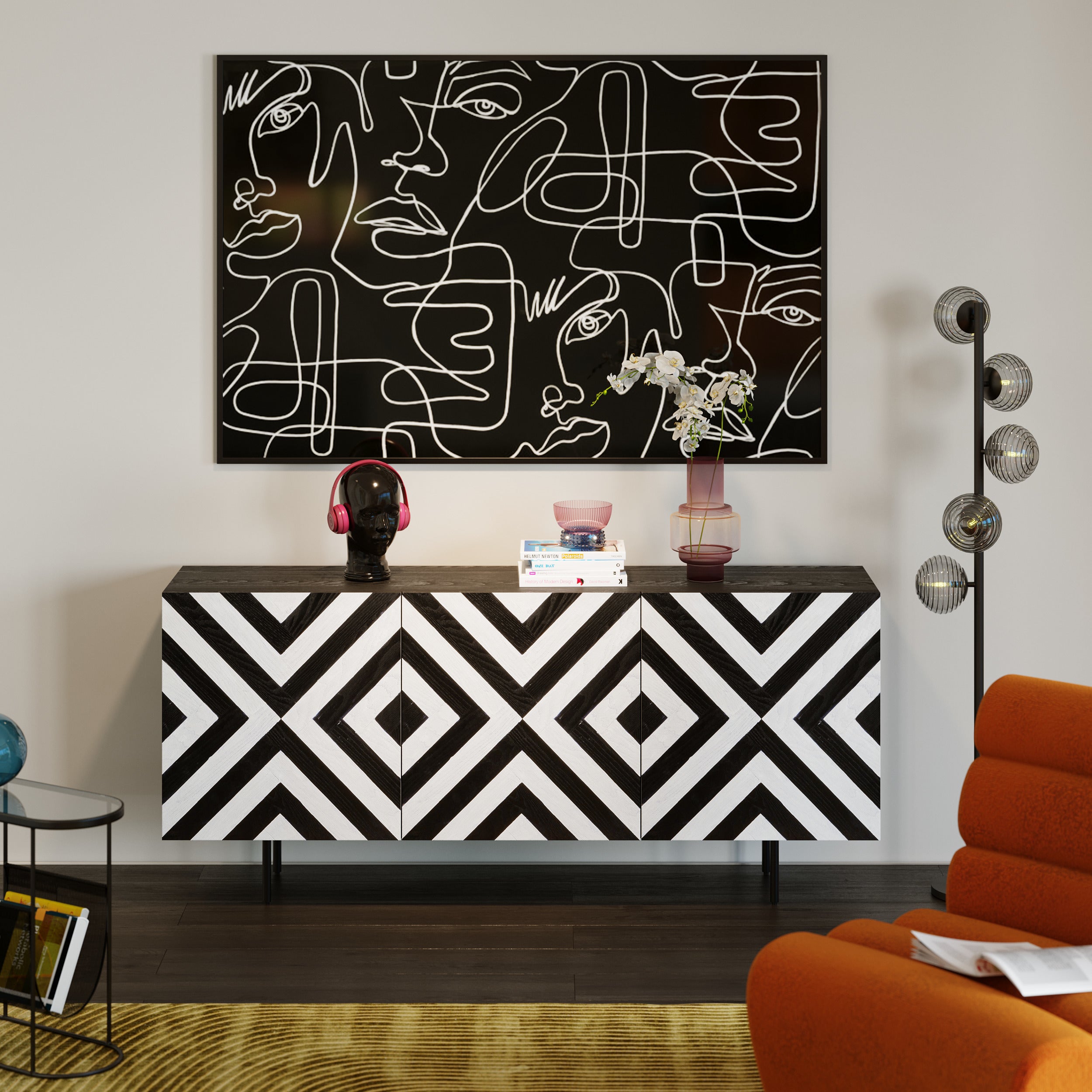 Kare - Framed Picture Faccia Arte Drawing 150