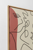 Kare - Framed Picture Faccia Arte Tri Colore