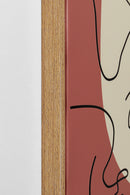 Kare - Framed Picture Faccia Arte Tri Colore