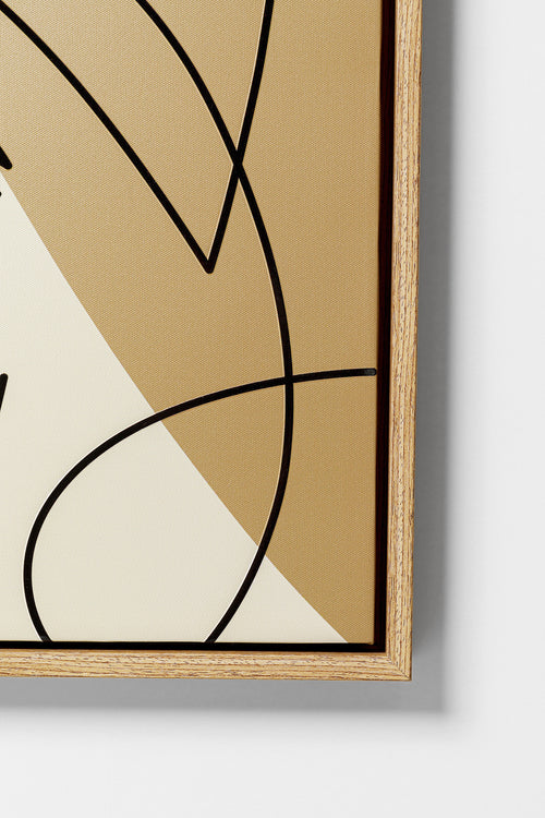 Kare - Framed Picture Faccia Arte Tri Colore