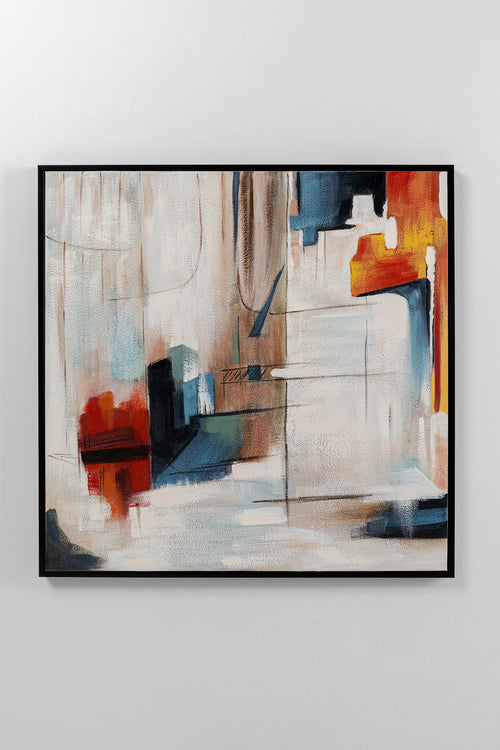 Kare - Framed Picture Visione Obliquo 100x100