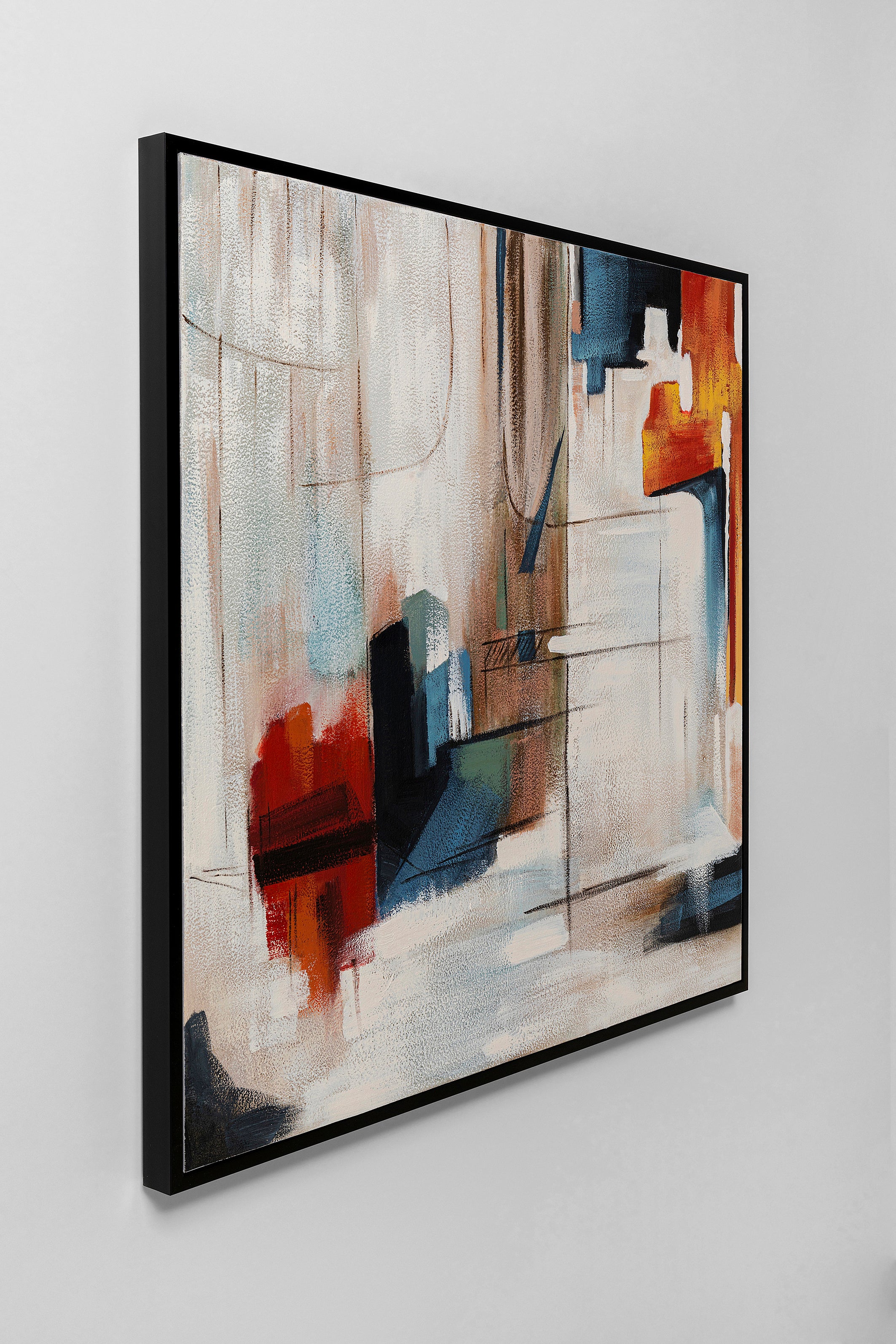 Kare - Framed Picture Visione Obliquo 100x100