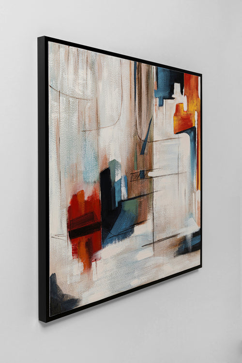 Kare - Framed Picture Visione Obliquo 100x100