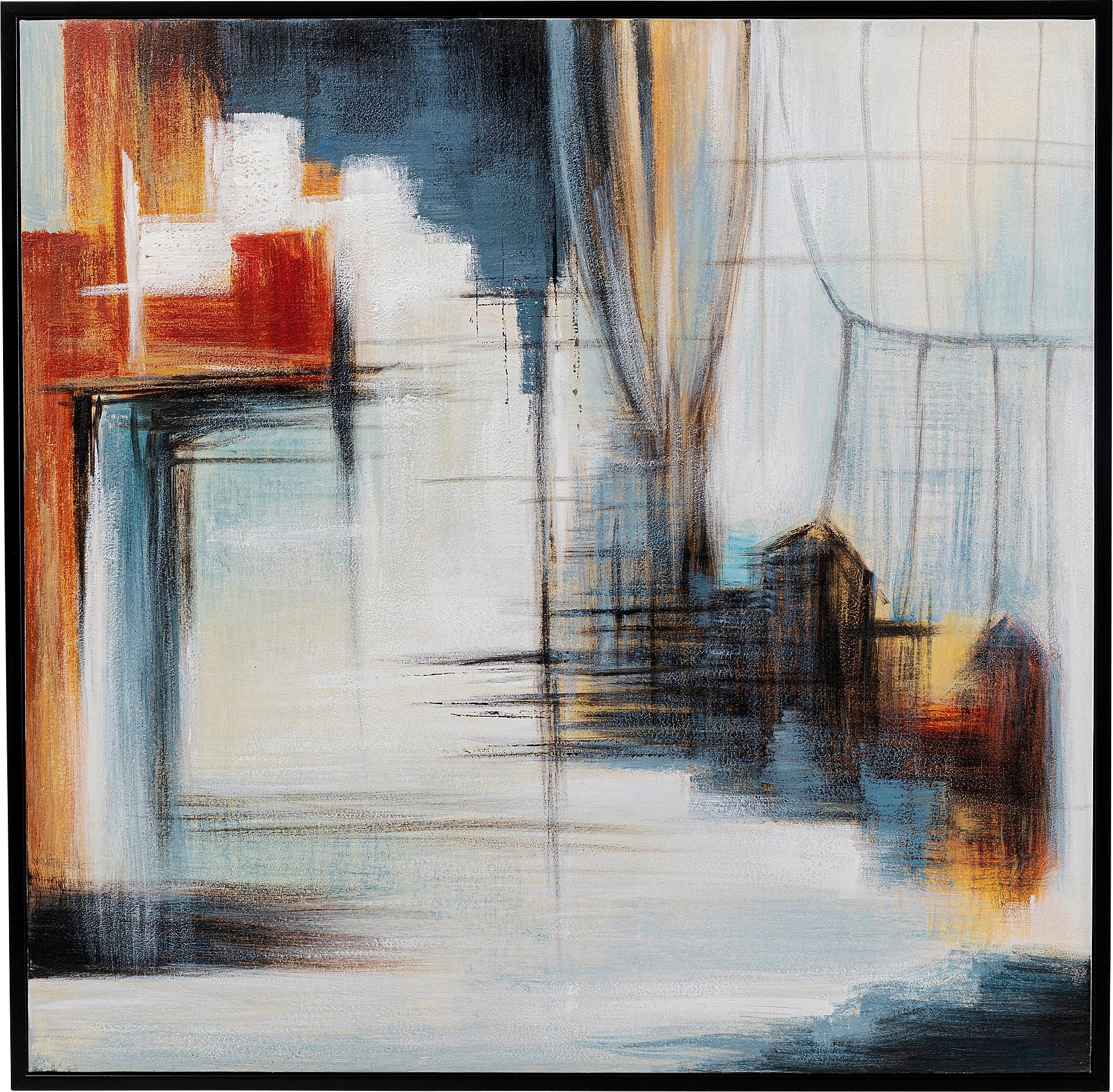 Kare - Framed Picture Visione Front 100x100cm
