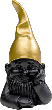 Kare - Deco Figurine Gnome Black 21cm