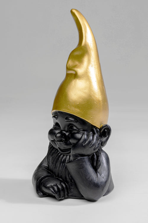 Kare - Deco Figurine Gnome Black 21cm