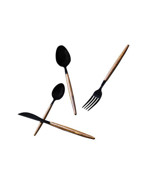 Kare - Cutlery Paris Black Matt (16/part)