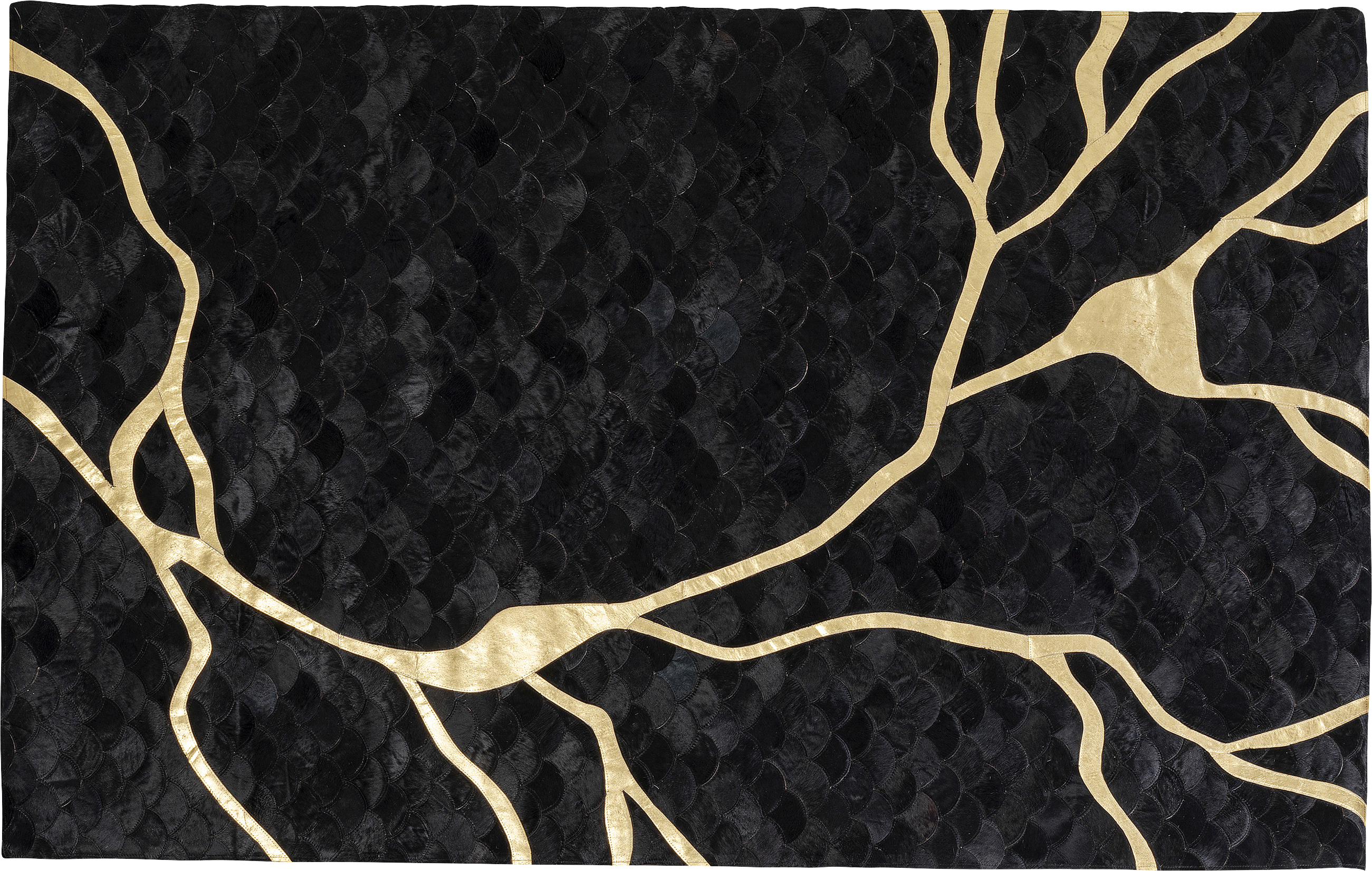 Kare - Carpet Fulmine Black 170x240cm