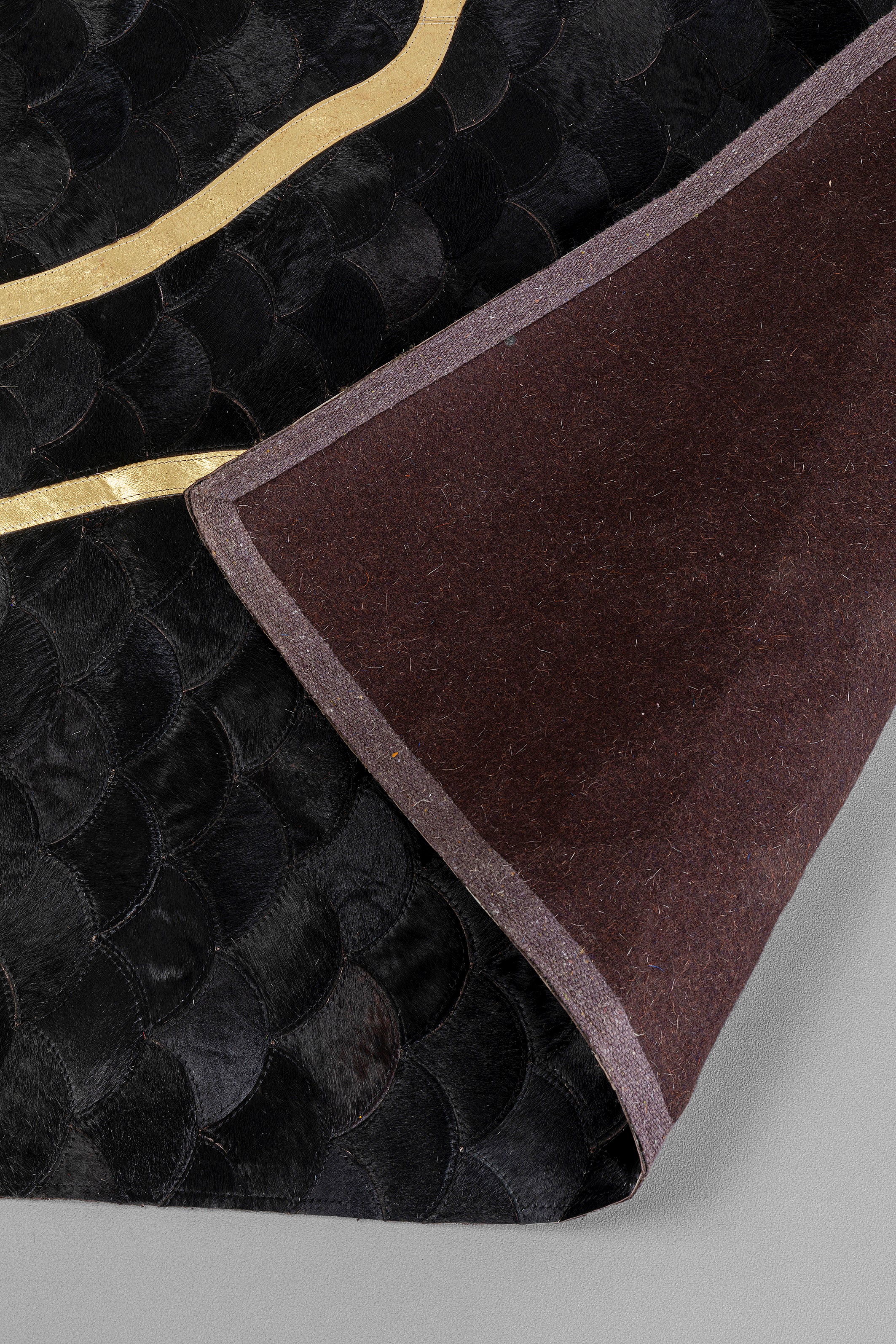 Kare - Carpet Fulmine Black 170x240cm