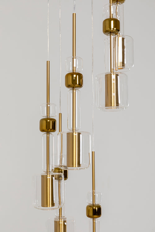 Kare - Pendant Lamp Candy Bar Gold Ø44cm