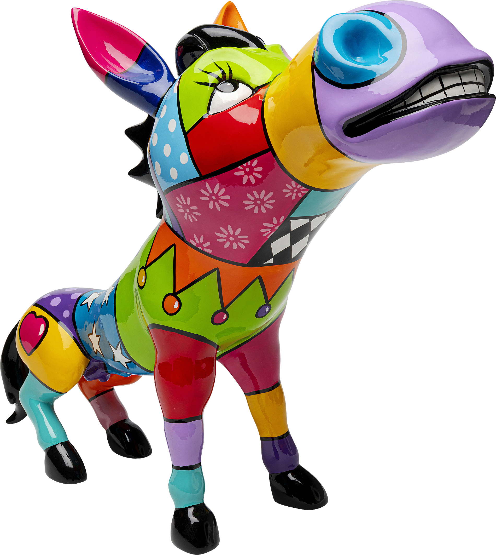 Kare - Deco Figurine Donkey Patchwork 54cm