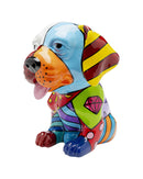 Kare - Deco Figurine Dog Patchwork 35cm