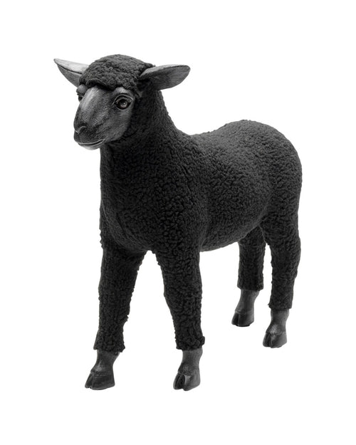 Kare - Deco Figurine Happy Sheep Wool Black 3