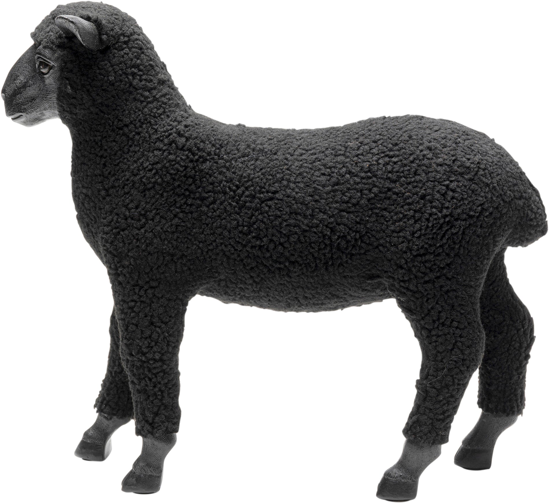 Kare - Deco Figurine Happy Sheep Wool Black 3