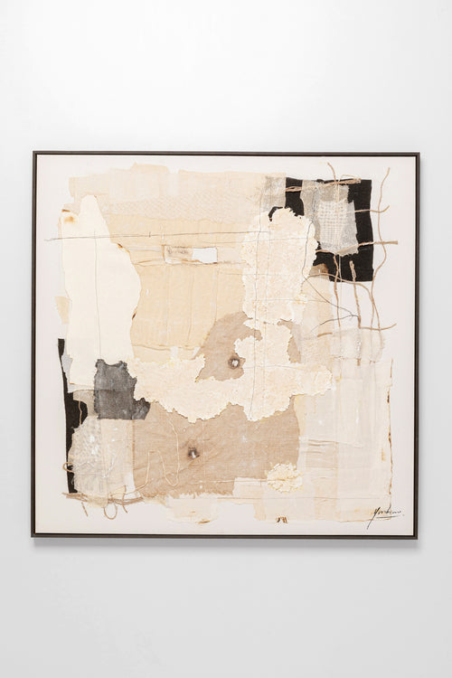Kare - Framed Picture Arty Collage 120x120cm
