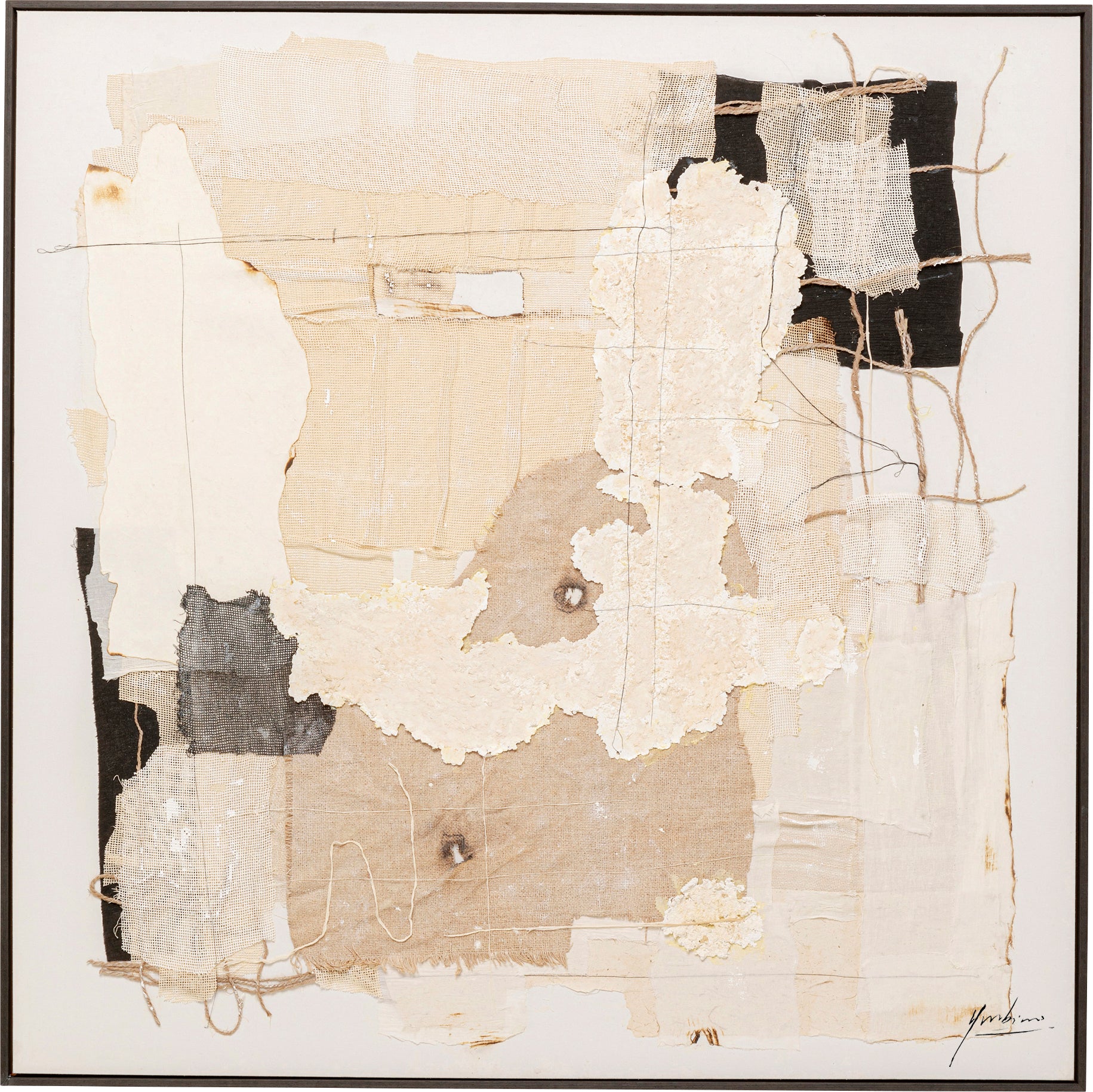 Kare - Framed Picture Arty Collage 120x120cm