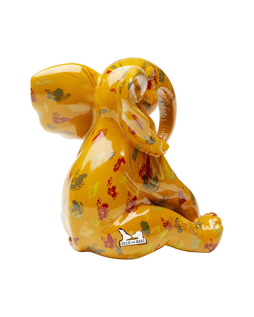 Kare - Deco Figurine Elephant Dots Yellow 18cm