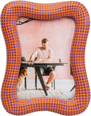 Kare - Picture Frame Wavy Orange 13x18cm