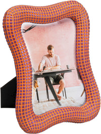 Kare - Picture Frame Wavy Orange 13x18cm