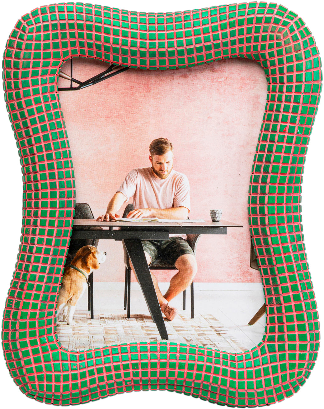 Kare - Picture Frame Wavy Green 13x18cm