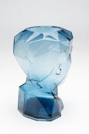 Kare - Vase Prisma Face Blue 30cm