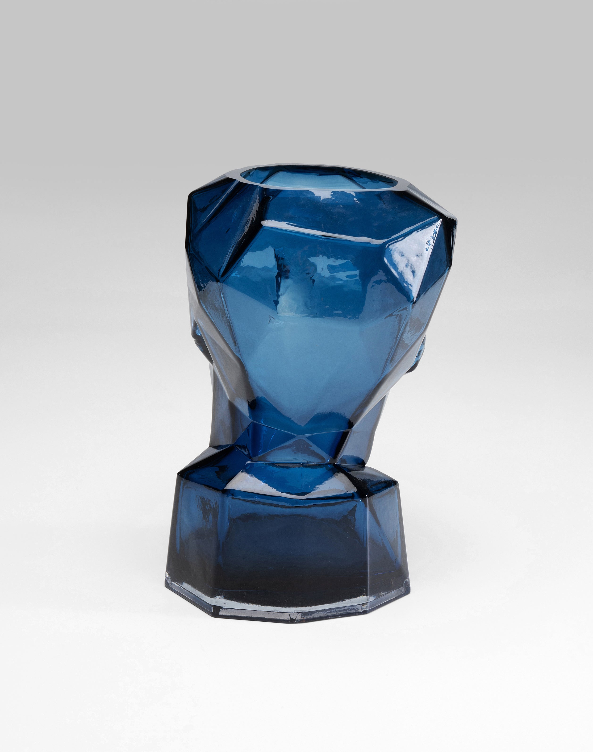 Kare - Vase Prisma Face Blue 30cm