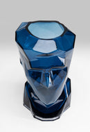 Kare - Vase Prisma Face Blue 30cm
