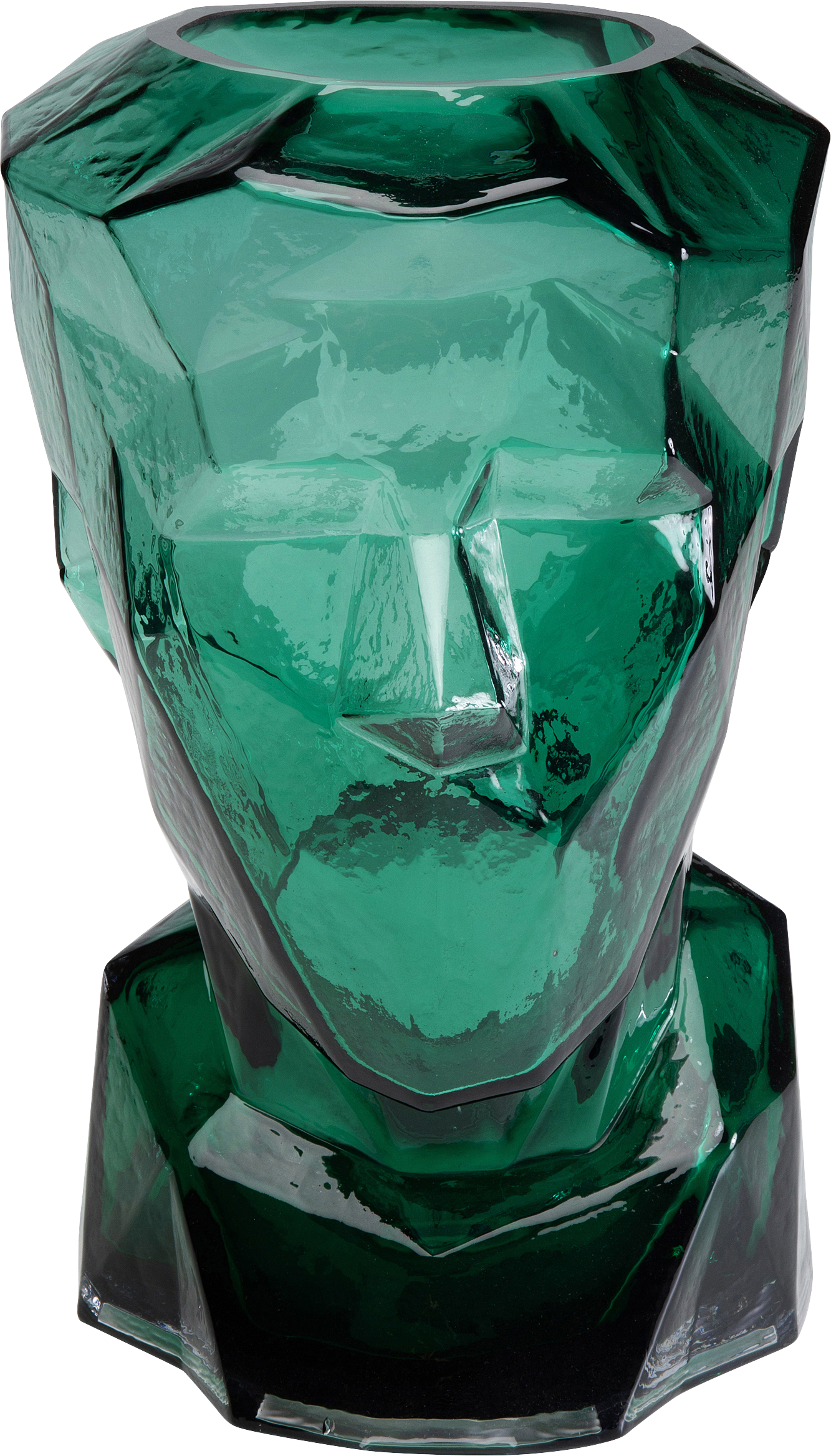 Kare - Vase Prisma Face Green 30cm