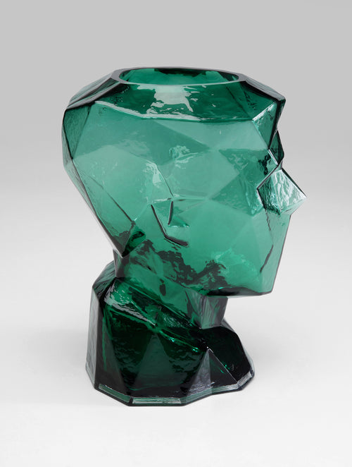 Kare - Vase Prisma Face Green 30cm