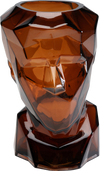 Kare - Vase Prisma Face Brown 30cm