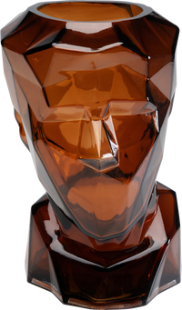 Kare - Vase Prisma Face Brown 30cm