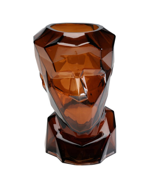 Kare - Vase Prisma Face Brown 30cm