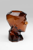 Kare - Vase Prisma Face Brown 30cm