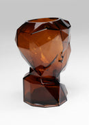 Kare - Vase Prisma Face Brown 30cm