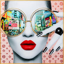 Kare - Framed Picture Times Square View 120x120cm