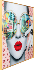 Kare - Framed Picture Times Square View 120x120cm