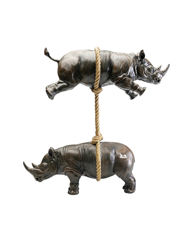 Kare - Deco Figurine Artistic Rhino 46cm