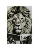 Kare - Glass Picture Bath Lion 60x80cm