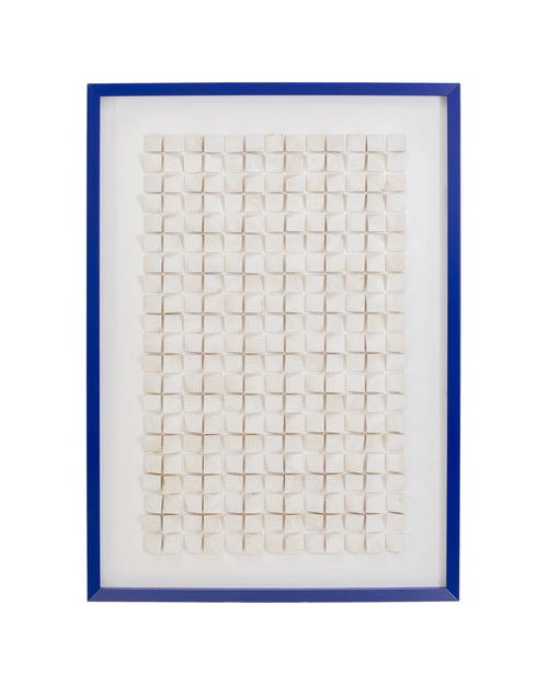 Kare - Framed Picture Origami White 74x104cm