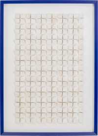 Kare - Framed Picture Origami White 74x104cm