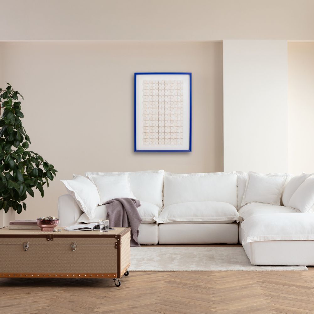 Kare - Framed Picture Origami White 74x104cm