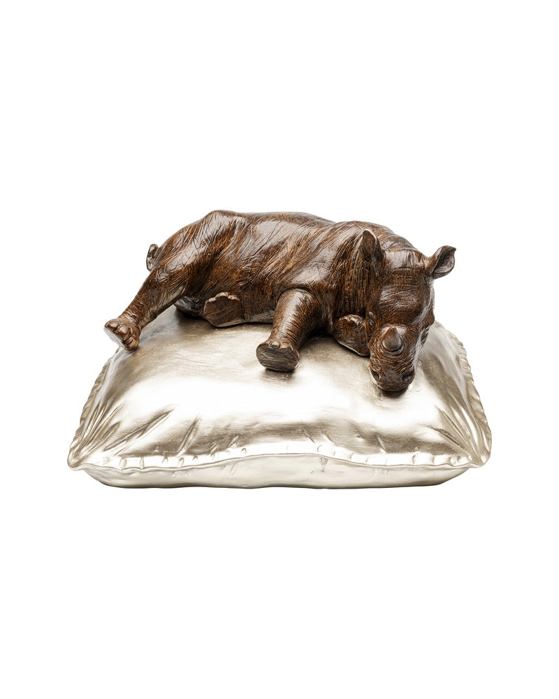 Kare - Deco Figurine Sleeping Rhino 37cm