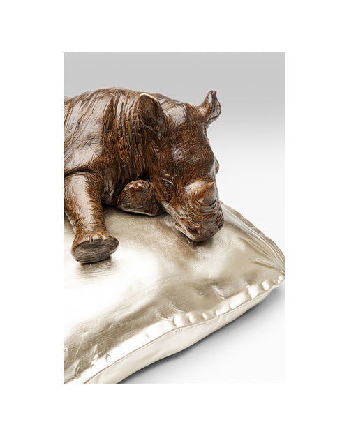 Kare - Deco Figurine Sleeping Rhino 37cm