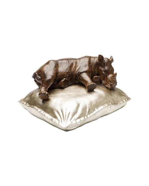 Kare - Deco Figurine Sleeping Rhino 37cm