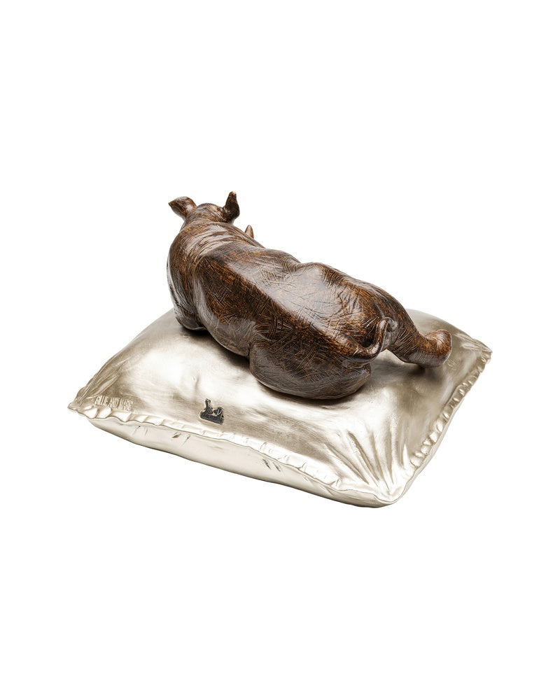 Kare - Deco Figurine Sleeping Rhino 37cm