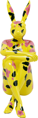 Kare - Deco Figurine Rabbit Gillie Yellow 80cm