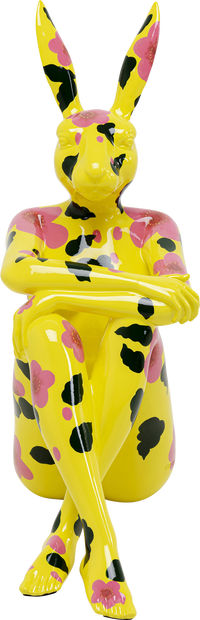 Kare - Deco Figurine Rabbit Gillie Yellow 80cm