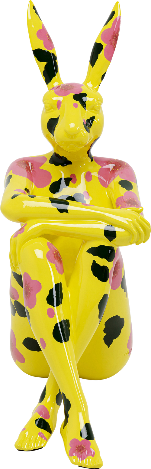 Kare - Deco Figurine Rabbit Gillie Yellow 80cm