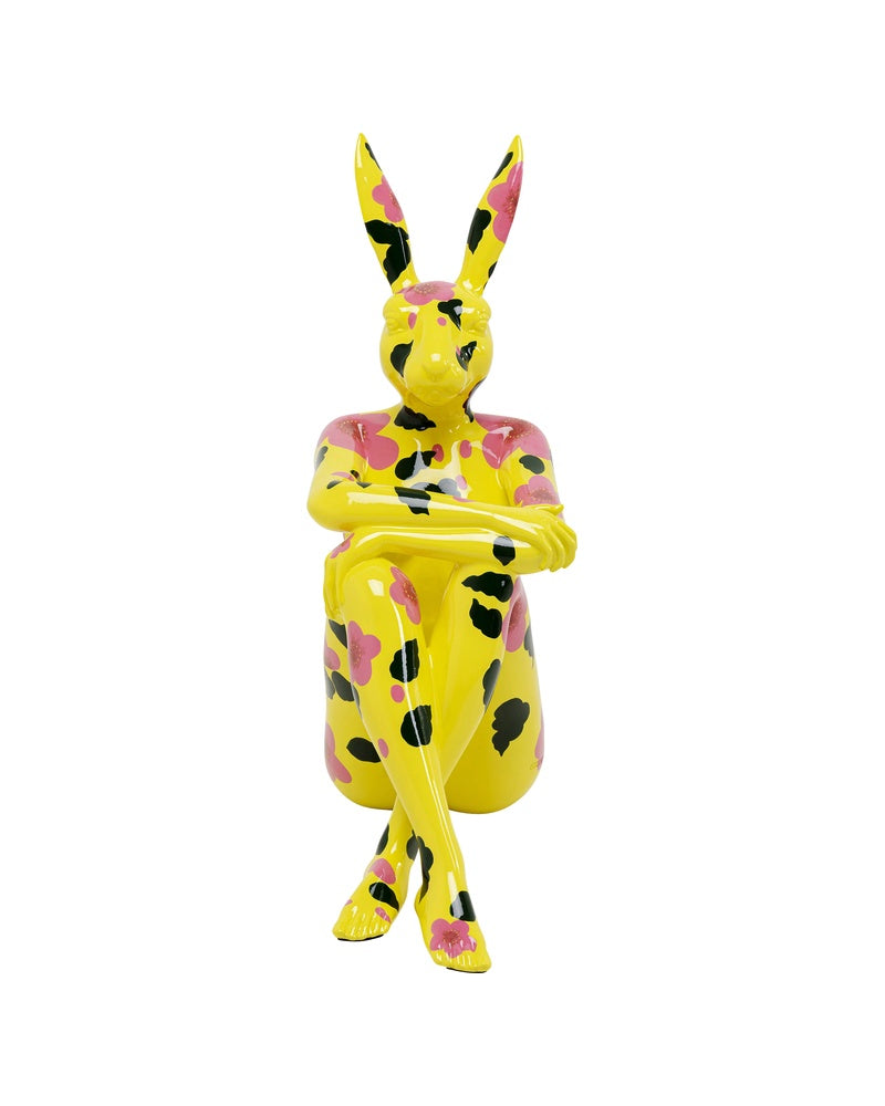 Kare - Deco Figurine Rabbit Gillie Yellow 80cm